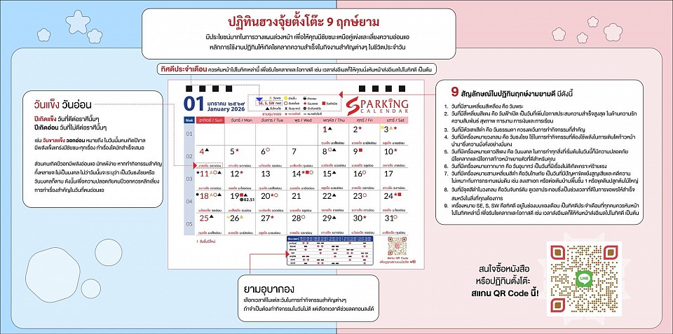 ปฏิทินตั้งโต๊ะปีมะเมีย 2026 :โดย อ.กชกรพรมไชย